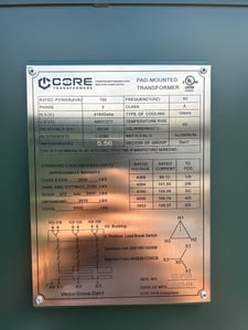 750 KVA 4160 Delta Primary, 480Y/277 Secondary, Pad,New(immediate shipment available, 2 available)