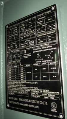 3000 KVA 13800 Primary, 480Y/277 Secondary, J-Tap, Oil (In Stock) new