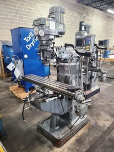 Alliant, 9" x50"T-slot table, 3 HP, AcuRite digital read out, one shot lubrication, R-8, Servo 140 power feed