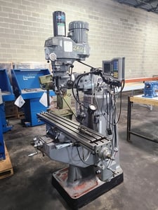 Alliant, 9" x50"T-slot table, 3 HP, AcuRite digital read out, one shot lubrication, R-8, Servo 140 power feed