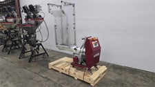9.7" x 10" Wittmann, knife-mill auger granulator, 9.2 HP, 3 blade open rotor w/ adj rotating & bed knives