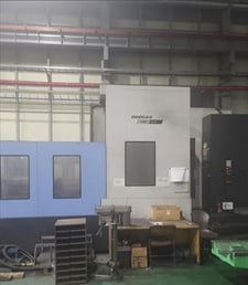 Daewoo Doosan #HM-1250, CNC horizontal machining center, Fanuc 31iM-B, 82.7" X, 59.1" Y, 59.1" Z, 90