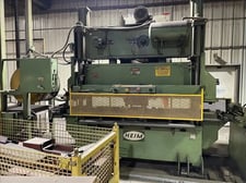 100 Ton, Heim #S100-30-80, straight side notch & pre-punch press, air clutch, 80" x 30" bed area, 10 HP