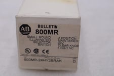 Allen-Bradley Bradley 800MR-24HY2BRAK Ser D 2 Pos Illuminated Selector Switch STK H535A