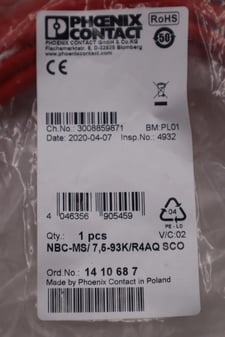 Phoenix contact nbc-msd/7,5-93k/r4ac sco / nbcmsd10093kr4acsco l-150a