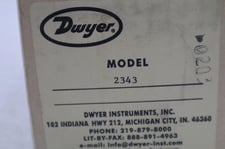Dwyer instruments 2343 stock #2230a
