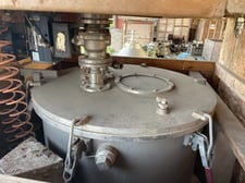 36" Stainless Steel Basket Centrifuge, perforated basket, top load & unload, flip top