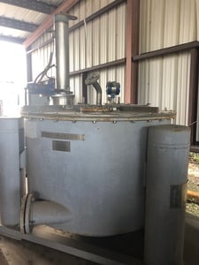 48" x 24" Tolhurst #48", Stainless Steel Basket Centrifuge, perforated, 50 HP, double action plow