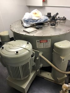 34" x 16" Krauss Maffei #PZO-850, Stainless Steel Basket Centrifuge, perforated, top load & unload, 26