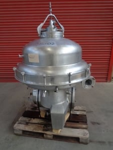 Alfa-Laval #SRPX-417HGV-14CH, Stainless Steel Separator Centrifuge, 3/50 motor, 3900 RPM
