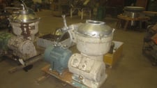 Alfa-Laval #SRG-214, Stainless Steel Disc Centrifuge, 4400 rpm bowl, 5811 GPH, 22000 LPH, hermetic, 24"