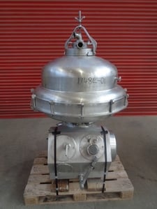 Alfa-Laval #SRPX-417-HGV-14CH, Stainless Steel Separator Centrifuge, hermetic, timed variable desludging