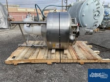 350 gallon A & B Process Systems, Mix Kettle, 316L Stainless Steel, 54" diameter x 29" straight side, dish