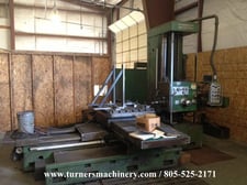 4" Wotan #B105M, table type horizontal boring mill, 72" X, 51" Y, 24" Z, 44" x54" table, 3-Axis digital read