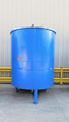 1500 gallon Stainless steel, single wall tank with top cover