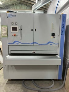 54" x 85" Homag #Optimat-SWT-225-RL, Wide Belt Sander, Two Head, 25/20 HP, variable speed 1.5 HP feed