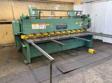 1/4" x 10' Cincinnati #1810, mechanical power squaring shear, 36" front operated back gauge, 11 hydraulic