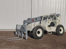 6000 lb. Terex #TH636C, telescopic forklift, 36' lift, John Deere diesel engine, pneumatic tires