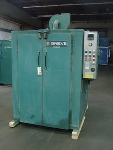 36" width x 60" H x 36" L Grieve #TAH-500, gas fired, horizontal air-flow, roll-in cart, 500°F