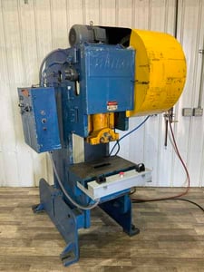 30 Ton, Heim #300BIF, OBI flywheel press, 3" stroke, 10" Shut Height, air clutch & brake, 5 HP, 1978
