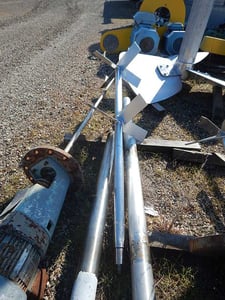 1.5 HP Chemineer #1HTM-15, 2-Tier 4-Blade Pitched Impeller Agitator, Stainless Steel, 16" Span, 6' L Span