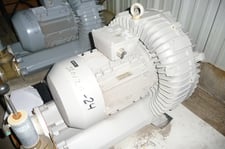 Elmo #G2BH1-900-1AC16, Side Channel Vacuum/Compressor Blower, -270 mBar Vacuum, 260 mBar Compressor/Pressure