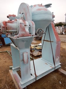 Patterson, Stainless Steel Double Cone Vacuum Dryer, 2 cu.ft., 24" diameter x 24" Body, FV @ -20 °F to