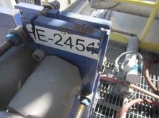 30 sq.ft., Alfa-Laval #M6-MFG, Stainless Steel Plate Heat Exchanger, Vertical, Carbon Steel Frame, Stainless