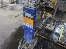 5 sq.ft., Alfa-Laval #TL3-PFG, Plate Heat Exchanger, Vertical, Carbon Steel Frame, 0.5 mm thick Stainless