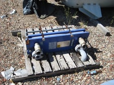 16 sq.ft., Alfa-Laval #M6-MWFC, Plate Heat Exchanger, 150 psi @ 220&deg;F, 2001