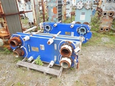 193 sq.ft., Alfa-Laval #M15-BFG, Plate Heat Exchanger, 150 psi @ -20&deg;F to 230&deg;F, 2001