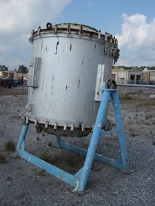 1712 sq.ft., Stainless Steel Spiral Heat Exchanger, Alfa-Laval, 130 psi @ 32/392 &deg;F Chamber A, 87 psi @