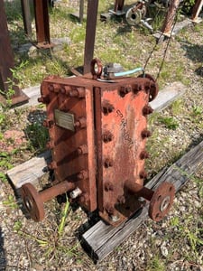 Spiral Heat Exchanger, Nixon Vicarb Inc., 250 psi @ 500&deg;F, 1999