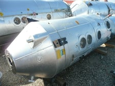 Piovan #T1000IX, Stainless Steel Drying Hopper, 1000 liter capacity, 36" diameter x 8' H Hoppers