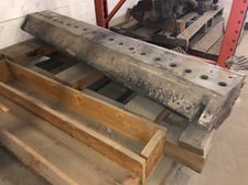 52" Flex Lip Flat Film Extrusion Die, Center Bottom Fed Design, No Restrictor Bar