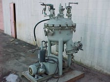 24 sq.ft. Schenk Votator #SN-LSK-10-10, Pressure Leaf Filter, 30" diameter x 12" Vertical Tank, (7) 24"