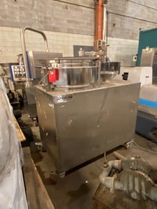 GEA #700, Spheronizer, Pneumatic Discharge, 2-10 kg capacity, 7.5 kW Motor, 50-1400 RPM