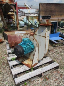 Conveyor Blower, for discharging product from Granulator, 8" inlet, 8" Outlet, 10/11.5 HP, 2900/3480 RPM