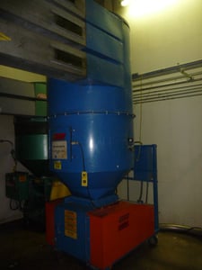 16" x 16" LR Systems #SG400, Granulator, 48" O.D. x 76" straight side Hopper, 25 HP, On Portable Base, 1996