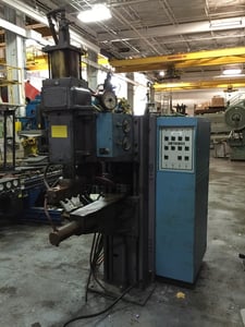 100 KVA Sciaky #SPT2-30-100-36-5, spot welder, 10' x 36" throat, variable up/down pressure Amtronics controls