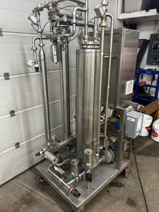 AMS Filtration, titanium cross flow filter, automated beverage filtration system, new surplus