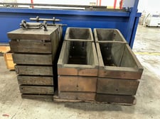18" x 36" x 18" T-slotted angle plate, cast iron construction, pair