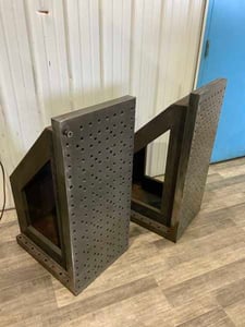 18" x 40" Steel angle plates, 1 pair
