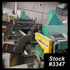 Burrmaster, brush deburring machine, 3" tube diameter x 120" tube length, 18" brush, 10" brush outside