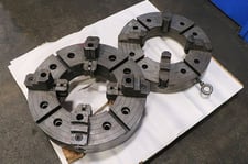 24" Cushman, 4-jaw lathe chuck, 12-1/2" hole thru, A-1 spindle