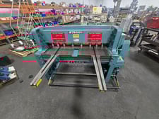 10 gauge x 4' Wysong #1048, hydraulic shear, 60 SPM, 24" back gauge, 3 HP