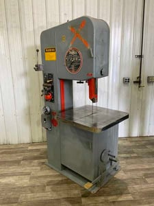 20" x 13" DoAll #2013-V, vertical band saw, 24" x 24" table, 156" x 1" blade, blade welder, 3 HP, 1992