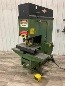70 Ton, Metal Muncher #GB-70-18, hydraulic punch, 7" stroke, electric foot pedal, 7.5 HP, 1996