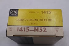 NEW OPEN BOX A-B Allen-Bradley Bradley 1415-N52 Third Overload Relay Kit STOCK 5486