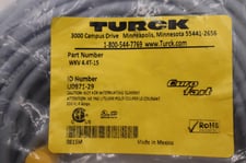 Turck WKV 4.4T-15 Eurofast Cordset U0971-29 STOCK K-3960